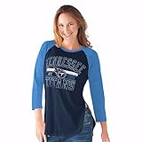 NFL Women 's Hangtimeアンティークロゴ3 / 4スリーブTee ( XXL , Tennessee Titans )