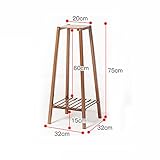 フラワーラック、ソリッドウッドのバルコニーリビングルーム複数のレイヤーシェルフフラワーポットラック室内フラワーシェルフ原色32 * 32 * 75CM ( サイズ さいず : 75 cm 75 cm 