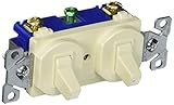 Eaton 271 a-sp-l 15-amps 120 / 277-volt従来Heavy Duty Grade 2つ単極スイッチ、アーモンド