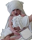 プレミアム竹フード付きベビータオル、Washcloth、and Wash Mitt 3 Piece Bathセット – 抗菌、低刺激性 – ウルトラソフト、スーパー吸収性 – Extra Large 