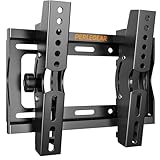 PERLEGEAR テレビ壁掛け金具 13～43インチ対応 小型 薄型 ティルト式 tv壁掛け金具 かべかけ金具 テレビの金具 上下±15度角度調節 耐荷重25kg VESA75x75mm~VESA200x200mm