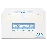 Boardwalk Premium Half-Fold Toilet Seat Covers - Includes ten packs of 250 each. by Boardwalk