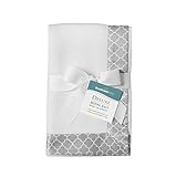 BreathableBaby Deluxe Modal Moroccan Design Knit Baby Blanket, Gray by BreathableBaby