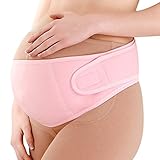 Yuena Care 妊婦帯 腹帯 妊婦帯ガードル 妊婦用サポーター マタニティガードル 妊婦用 産前 産後 マジックテープ 通気性 伸縮性 体にフィット ピンク XL
