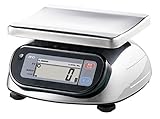 A&D 防塵・防水デジタルはかり SL-5000WP ≪ひょう量:5000g 最小表示:2g 皿寸法:232(W)*192(D)mm 一般校正付≫