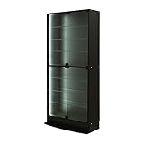 【JAJAN】フィギュアラック「ワイド」83シリーズ『セカンド-2nd』 LED付き 幅83cm奥行29cm高さ182cm ハイタイプ 本体 ブラック【正規品】[鍵付きコレクションケース]