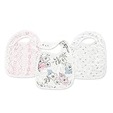 [正規輸入品](エイデンアンドアネイ)aden+anais バンブー モスリン スナップ付き ビブ よだれかけ 3枚入り/meadowlark