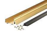 M-D Building Products 69596 1-3/4-Inch by 48-Inch DB003 U-Shaped Door Bottom with Drip Cap, Brite-Di