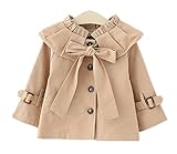 Candykids　ウインド ブレーカー フード ジャケット カッパ レイン コート 長袖 女の子 子供服　スプリングコート　キッズコート　子供服　子供コート　キッズ服　女の子服 (85cm, カーキ