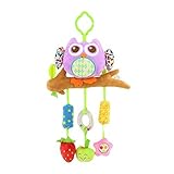 ancaixinパープルフクロウ動物Rattleおもちゃfor赤ちゃん幼児用