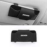 【シエンタ 専用】サングラスホルダー SIENTA 専用ロゴ メガネホルダー シエンタ 10系 170系 80系 e-four グレード 適用 車用 メガネケース 取り付け簡単 眼鏡を保護 サンバイザー レザー製 車 収納 車内 カー用品 アクセサリー1個(シエンタ 専用)