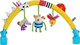 Taf Toys Kooky Arch Stroller Toy with 3 Rattling Toys, Clips Easily to Most Strollers and Bouncers b
