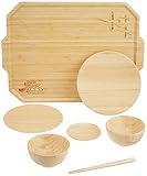 agney* お食い初め トレーセット 国産 天然竹製 食洗機対応 ノーマルタイプ