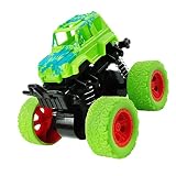 オフロード車おもちゃ デュアル慣性 プラスチック オフロード車両モデル 4 (緑)