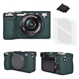 VOVMOEYA ソニー Sony α7CII/ILCE-7CM2/A7CM2との互換性ありカメラケース α7C2専用 ボディケース a7CIIシリコンカメラケース ILCE-7CM2カバー カメラA7CM2/ILCE-7CM2専用保護ケース A7C II A7CMark 2 α7C ii保護バッグ A7CM2対応ケース シリコン製 シボ 快適なグリップ 携帯便利 耐衝撃-イエロー