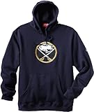 リーボックBuffalo Sabres Navy Playbookフード付きスウェットシャツ M