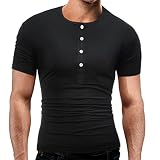 anshintoメンズ夏ファッションOネックプルオーバーのメンズ半袖Tシャツ X-Large ブルー