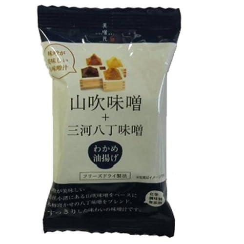 美噌元 山吹味噌＋三河八丁味噌 わかめ油揚げ