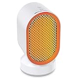 Nobelbird 電気ファンヒーター セラミックヒーター 首振り 2秒速暖 省エネ 小型 転倒オフ 過熱保護 足元ヒーター 小型電気ストー