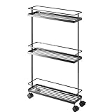 スリムキッチンワゴンタワー TOWER ブラック