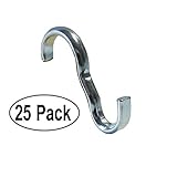 狭い画像レールフックシルバー仕上げ|成形フック 25 Pack