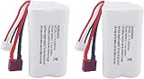 R608 2104用11.1V 2000mAh Tプラグリチウムバッテリー2個 ブラシレス高速水冷RCスピードボート電動RCボートモデルタンブラーおもちゃボートバッテリー