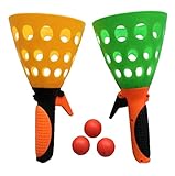 Ziweiba 知育玩具 ポンポンピンポン キャッチボール ボールカップホルダー*2 ボール*3セット