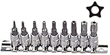 JTC 9pcs スタープラスソケットセット 5角形 ペンタローブ ビット ソケット セット いじり防止 穴あき 6.3mm JTC3303