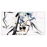 マウスパッド シノンソードアート・オンライン マウスパッド ゲーミングマット 大型 マウスパッド オフィスデスクマット 滑り止めベース ゴムマウスパッド 仕事 ゲーム オフィス ホーム用 40x75 Cm