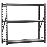 マッスルラックerz601872 W-3 Weldedストレージラック、3棚、4500 lb容量、幅60 " x 72 "高さX 18 "奥行、ブラック Pack of 1 ERZ601872W-3 