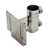 iimono117　汎用 多用途ポールホルダー / ネジ止め 金具 Bタイプ 角度調整可能 固定金具 ステンレス フィッシング パラソル 釣り具立て 日陰 ホルダー ポール固定 ネジ止めポールホルダー