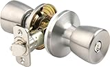 Brinks 2710-130 Mobile Home Keyed Entry Tulip Style Door Knob, Stainless Steel by BRINKS