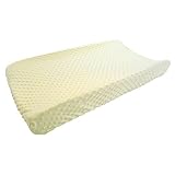 My Blankee Minky Dot Changing Pad Cover Yellow 16 x 32 [並行輸入品]