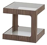 AZUMAYA ガラスサイドテーブル ラウル JST-447