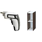 『電動ドライバー 充電式 RD110-W ホワイト』と『スペースユニット 幅20×奥行29×高さ60 オフホワイト/ウォールナットブラウン UB-6020』のセット