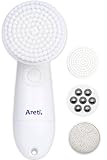 Areti アレティ ウォッシュ 電動 洗顔ブラシ 毛穴ケア クレンジング キット w04 ※ ボディブラシ 軽石 付き メンズ 兼用