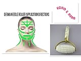 翡翠フェイスローラー 顔 マッサージ 美顔ローラー 小顔グッズ むくみ 目元 口元 美顔器 天然スートン 翡翠 ミニ つぼ刺激 針ローラーJade Stone Needle Derma Roller