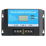 Beho-LCD 20A USBポート付き12 / 24Vソーラーチャージコントローラレギュレータ