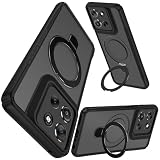 for Moto G66J 5G ケース リング付き MagSafe対応 米軍MIL規格耐衝撃 マット仕上げ 指紋防止 黄変防止 ストラップホール 強磁力リング 隠しスタンド 車載ホルダー対応 モトローラ g66j 5g/g66y 5g/g56 5g専用 ケース マット半透明