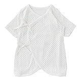 (チャックル) chuckle ドット新生児コンビ肌着【50cm】 サックス 50cm P6725-50-30