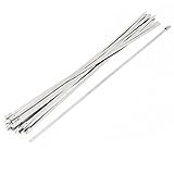 uxcell ステンレス鋼ジップケーブルタイ シルバートーン 4.6mmx300mm 20個入り