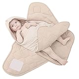 ヤング(Young) おくるみ 新生児 冬 厚手 オーガニックコットン100％ 肌に優しく あったか 2way 新しいデザイン お出かけ おむつ替え便利 出産祝い