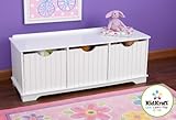 KidKraft Nantucket Storage Bench - White [並行輸入品]