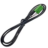 Foxnovoポータブル3.5 mm-jack車Aux入力アダプタオーディオケーブルforルノーClio Scenic (ブラック)