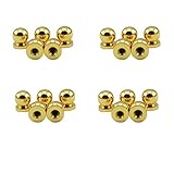 lewu ドア引き出し 取っ手 ツマミ 木箱 キャビネット 13.5x12mm ミニ ノブ ゴールド 20個入り