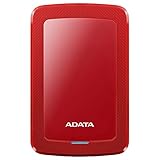ADATA HV300 外付け ポータブル HDD 1TB AHV300-1TU31-CRD レッド