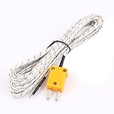 uxcell Kタイプ熱電対 プローブワイヤ センサケーブル プラスチック ナイロン