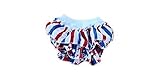 Patriotic Satin Bloomers Diaper Cover with Bow. Size Small. 0 to 12months by PoshNPretty