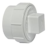 Canplas 193702AS PVC Female Cleanout Adapter with Plug, 2-Inch, White by Canplas