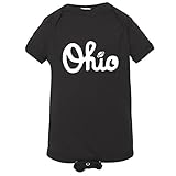 赤ちゃんクリーパースクリプトOhio with Football TBDBITL Marching Bandワンピースジャンプスーツ カラー: ブラック